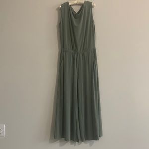Banana Republic Olive Green Tank Jumpsuit Size Medium